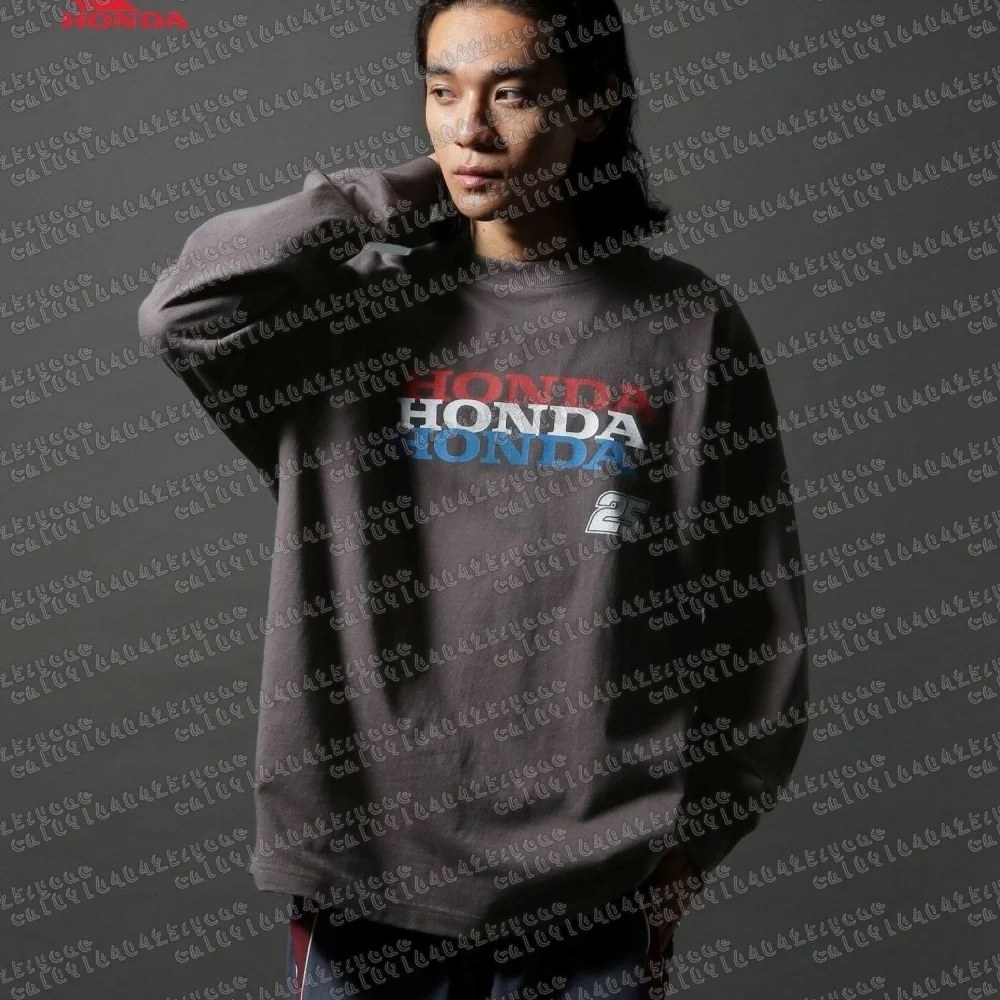 Honda Fashion Trendy New Off-Road Motorcycle Riding Autumn T-Shirt Breathable Long Sleeved Honda Riding Tops For Men And Women