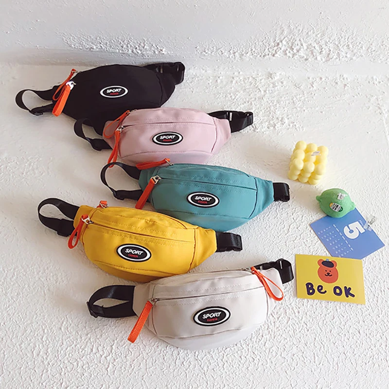 

Children's Chest Bag One Shoulder Crossbody Fanny Pack Polyester Diagonal Bag Phone Pouch Girl Boy Zipper Bag Travel Coin Purse