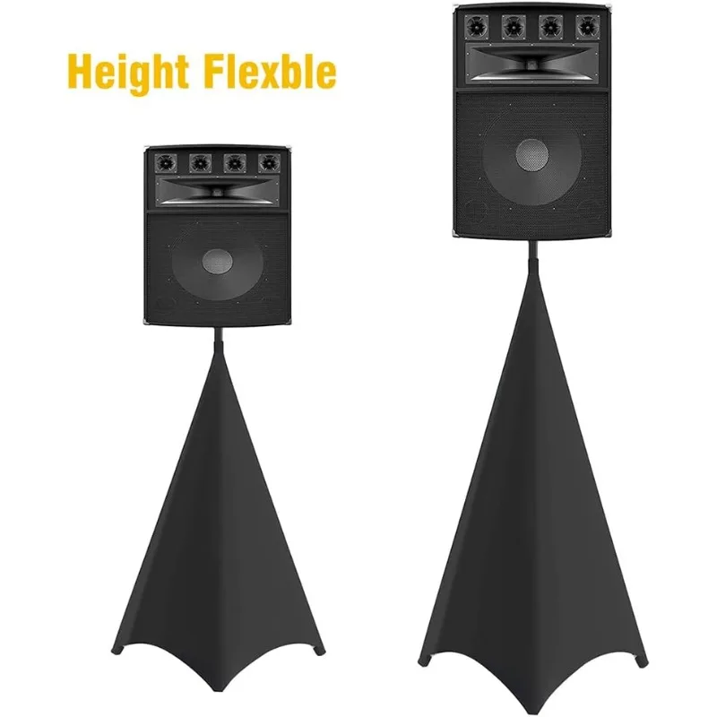 Tripod Cover Floor Speaker Stand Cover Support Stand Cover for 2 Sided Triangular DJ Speaker Stand Tripod Cover  Black