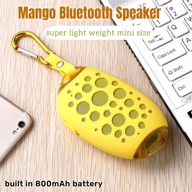 IPX5 Outdoor Climbing Subwoofer TWS Mango Design Sound Column Mini Caixa De Som Bluetooth Speaker Portable Sound Box Hands Free