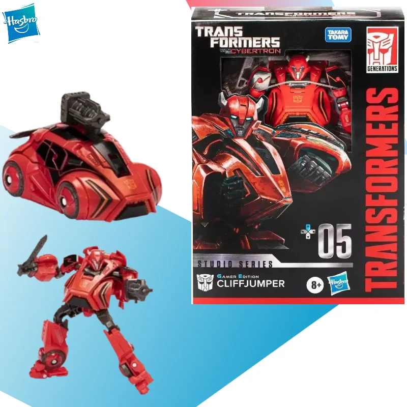 【in-stock】hasbro-transformable-toys-gamer-edition-ssge-05-cliffjumper-robot-action-figure-collectible-hobby-gifts