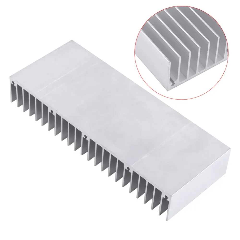 효율적인 냉각 150*60*25mm 히트싱크 24 톱니 실버 알루미늄 히트싱크 컴퓨터 부품