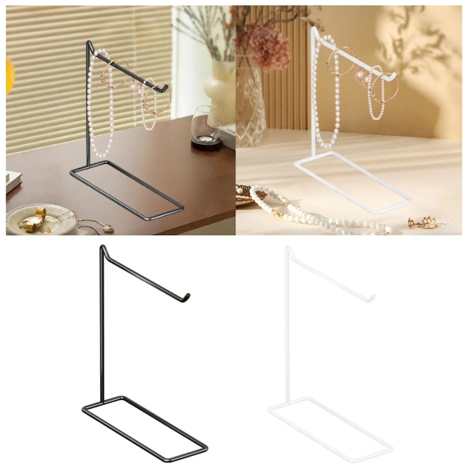 

Jewelry Display Stand Multipurpose Lightweight Countertop Organization Fashion Iron Jewelry Organizer for Earrings Headband