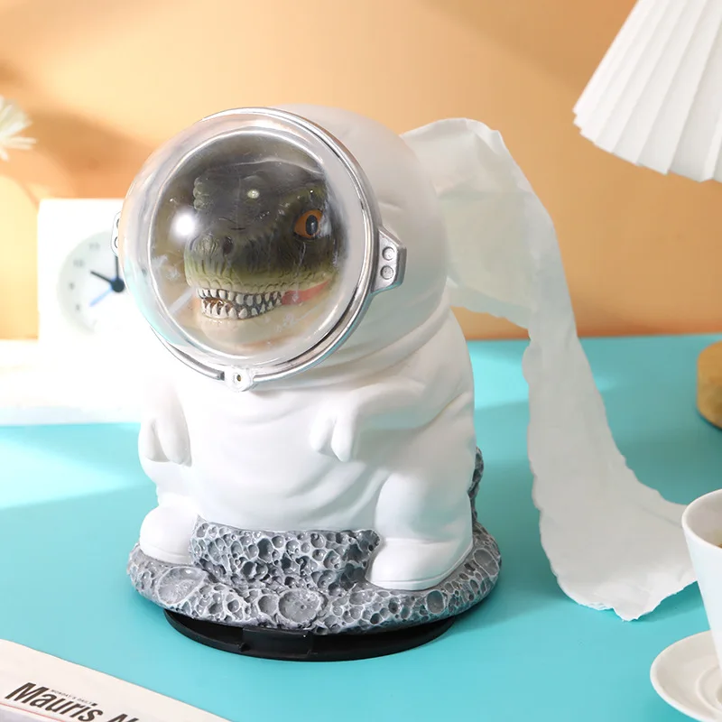 

Creative Dinosaur Tissue Box Living Room Table Light Luxury Astronaut Rocket Drawer Simple Decoration Napkin Storage Box