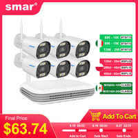 Smar Wireless CCTV System Wifi Camera Kit 3MP/5MP HD Security Audio AI Face Detect IP 8CH NVR Video Surveillance Set ICSEE
