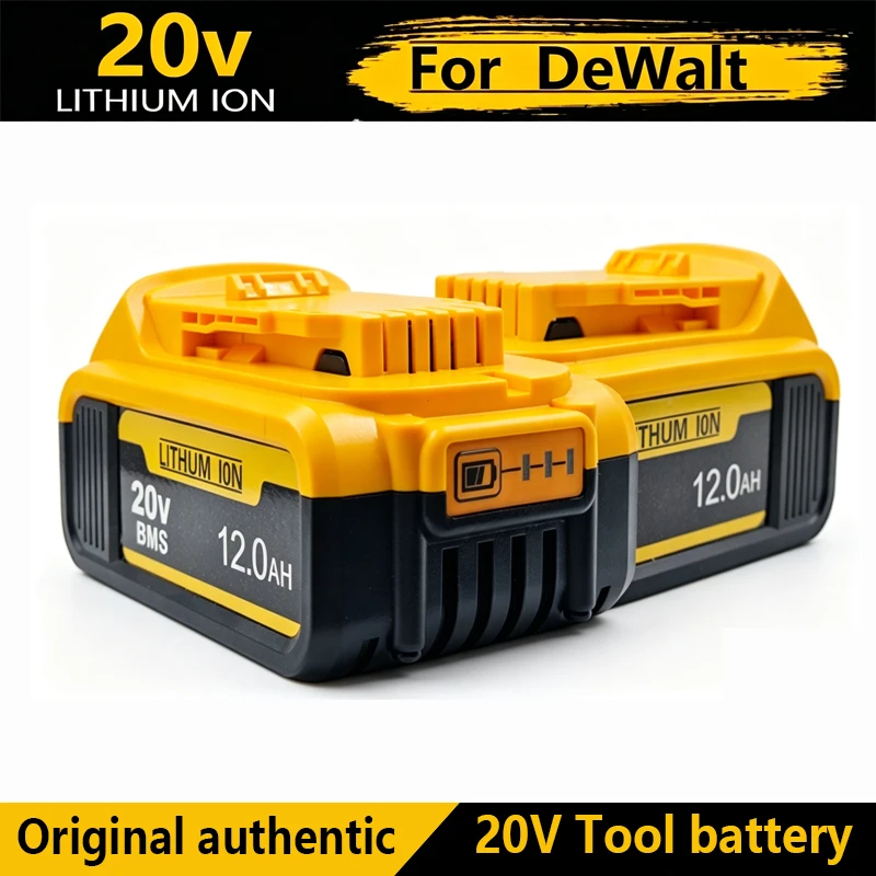 20V 60V lithium ion 12ah battery, for dewalt power tool DCB606 DCBGene DCB206 DCB200 MAX 20V batteries