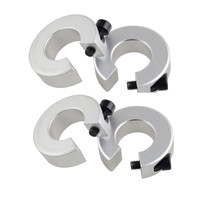 4PCS Guide Rail Retaining Ring SBR10 SBR16 SBR20 SBR25 Limit Fixing Ring 10mm 16mm 20mm 25mm Stop Collar Aluminium Alloy CNC