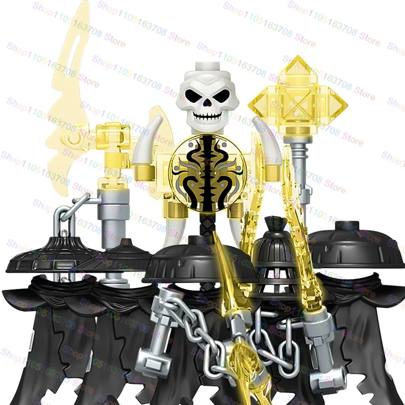 Anime Cartoon TV Die Neue Verbot Fünf-mitglied Zusammengebaute Ziegel Mini Action Figur Spielzeug kinder Bildung Montage Geschenk RT8006