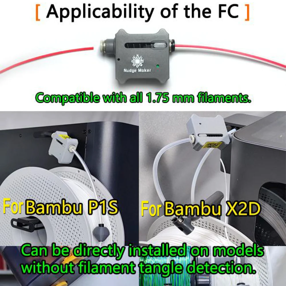 Anti-Jam-Filamentschneider Hochwertiges Filament-Kit für Bambulab Anycubic Flashforge 3D-Drucker DIY Voron Vermeidet Leerdruck – Detail 8