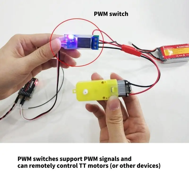 

652F 5V-12V PWM Switches Controller for Remote Aircraft Control Remote Control Model LED Lights Switches Accessories