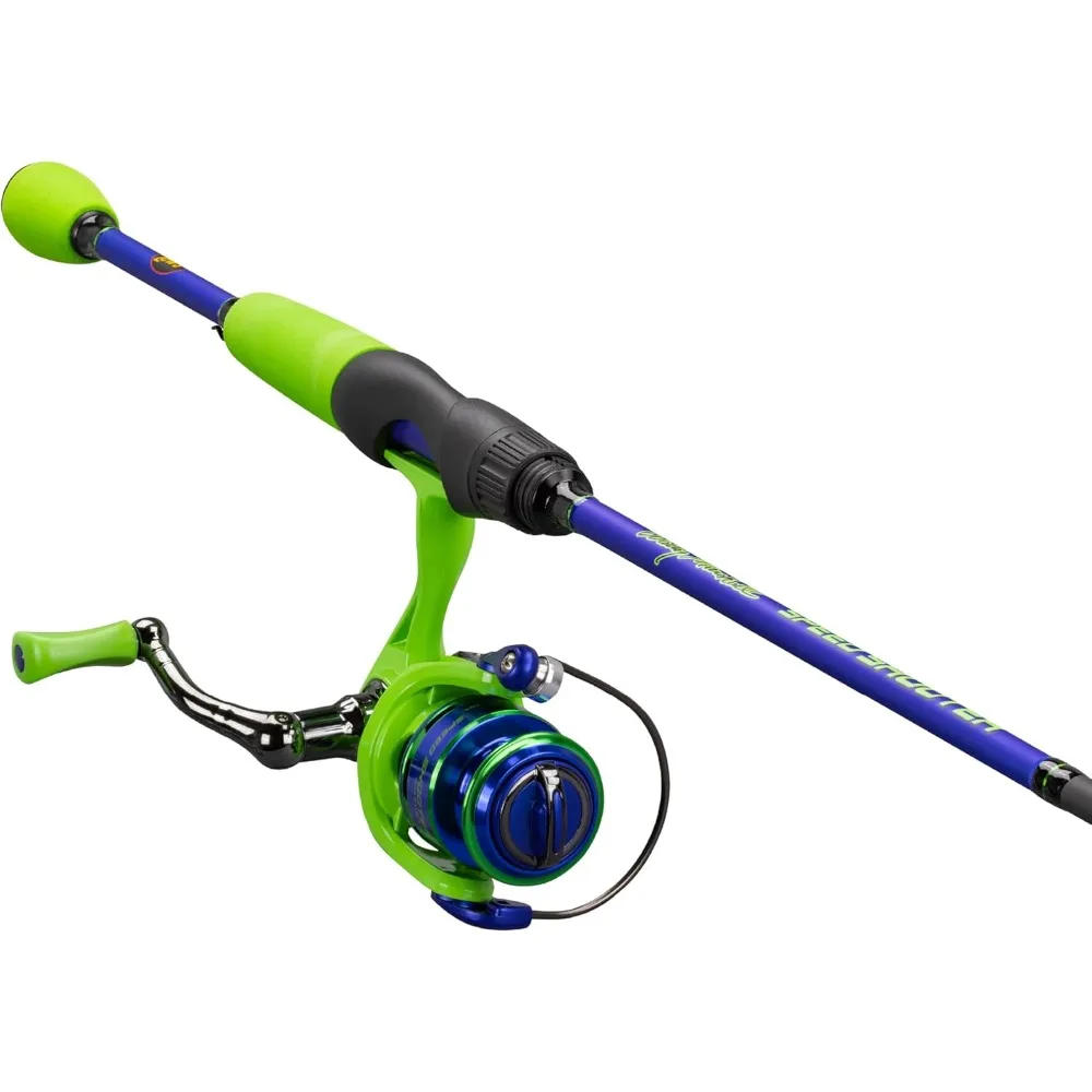 Combo de caña giratoria y carrete ligero mediano de 6 pies para pesca rápida