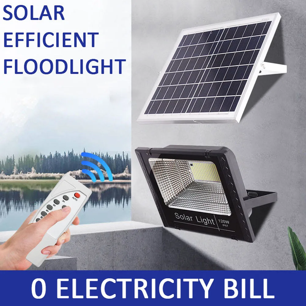 

Solar Wall Light High Brightness Light Motion Sensor Spotlight With Remote Control Timer Function Garden Terrace Lamp