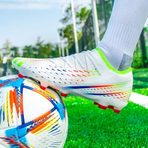 Sapatos de futebol botas de futebol de tornozelo baixo 2024 nova chegada tf/fg sola futsal unisex crianças adultos chuteiras de futebol profissional 10 principais vendas tênis de futsal para criança - №10