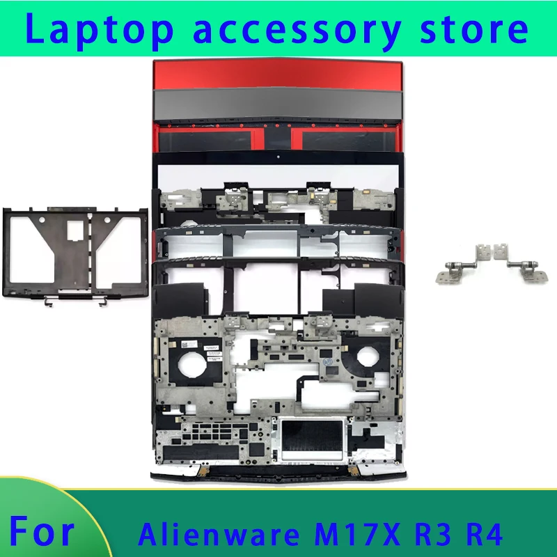 Suitable for the Original Alienware M17X R3 R4 Laptop LCD Screen Back Cover/Front Panel/Palm Rest Bottom Cover/Hinge ABCDE Cover
