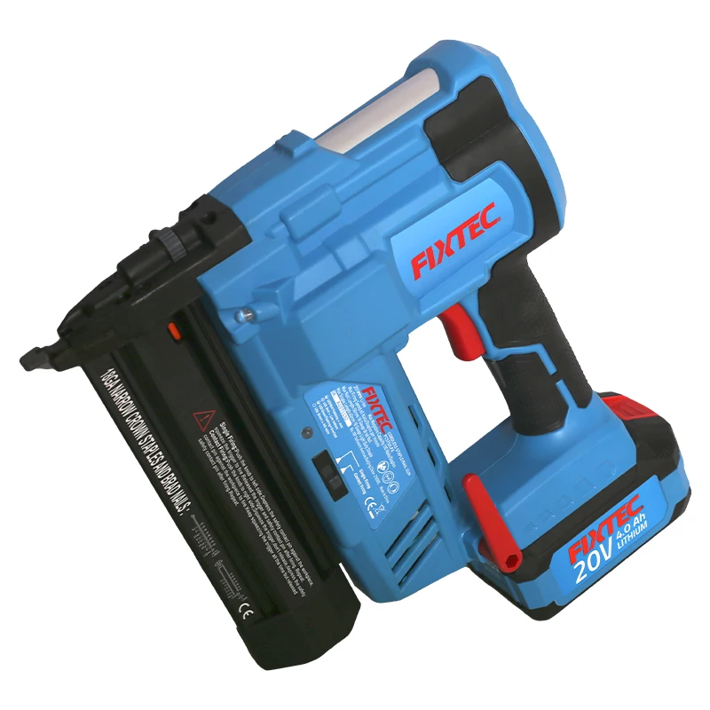 2.0Ah Li-Ion Battery 20V Electric Cordless Pneumatic Nailer  Strong Concrete Nail  for Wood