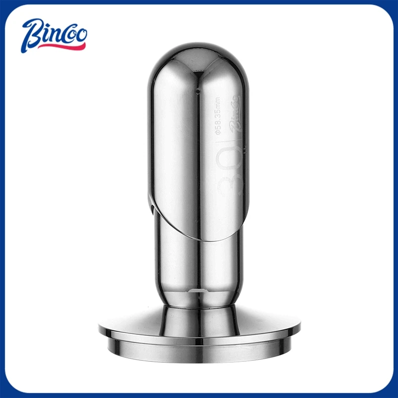 Bincoo 30LB Constant Force Tamper 51mm/58mm Self-Leveling Espresso Press Prevents Side Tamping Barista Tool