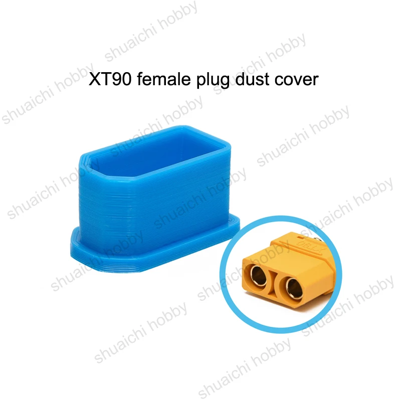 XT90 Male Female Plug Dust Cover Anti Short Circuit Protective Cap 3D Printed Parts for RC Model Airplane Electric Car Charging