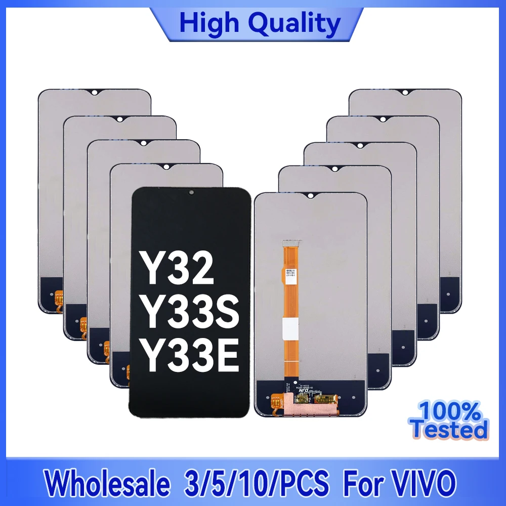 

Оптовая продажа, 3/5/10 шт./лот для VIVO Y32 Y33S Y33E ЖК-экран с сенсорной сборкой, компьютерные детали и аксессуары