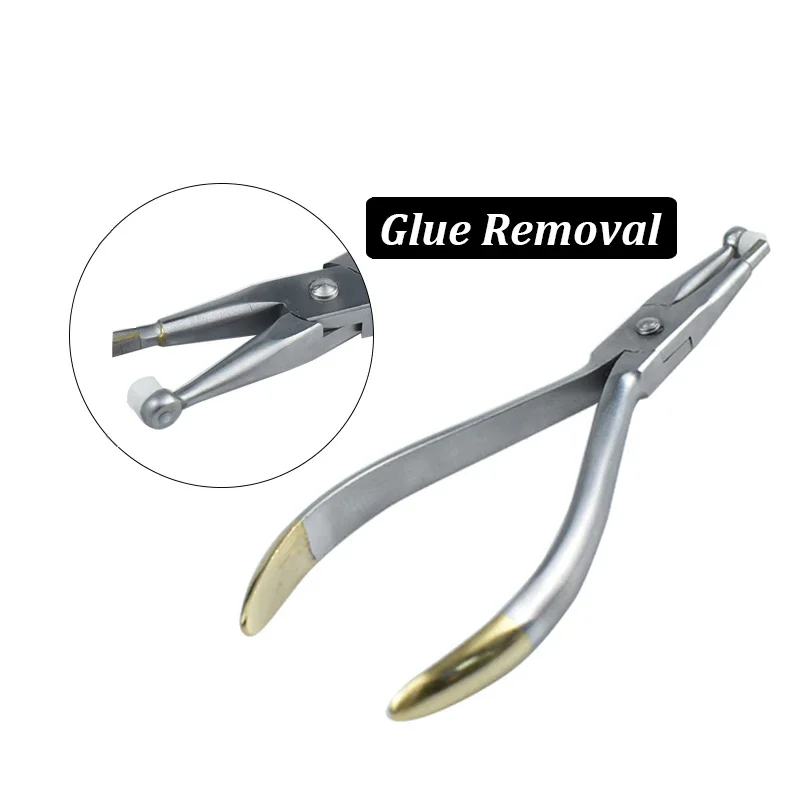 Orthodontic Bracket Removal Pliers Stainless Steel Dental Adhesive Removing Forceps for Bond Cleanup After Braces