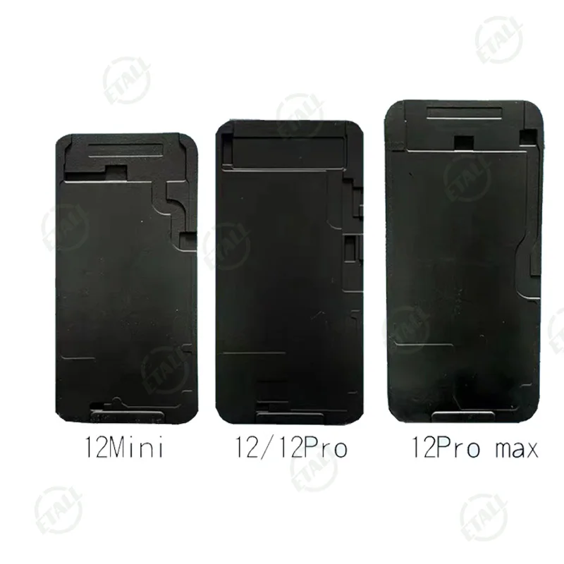 Laminação Mat Mold para Tela LCD, Ferramentas de Reparação, Recondition Mould, Sem Dura, Cabo Flex, Black Rubber Pad, OCA, iPhone X, iPhone 14, Pro Max