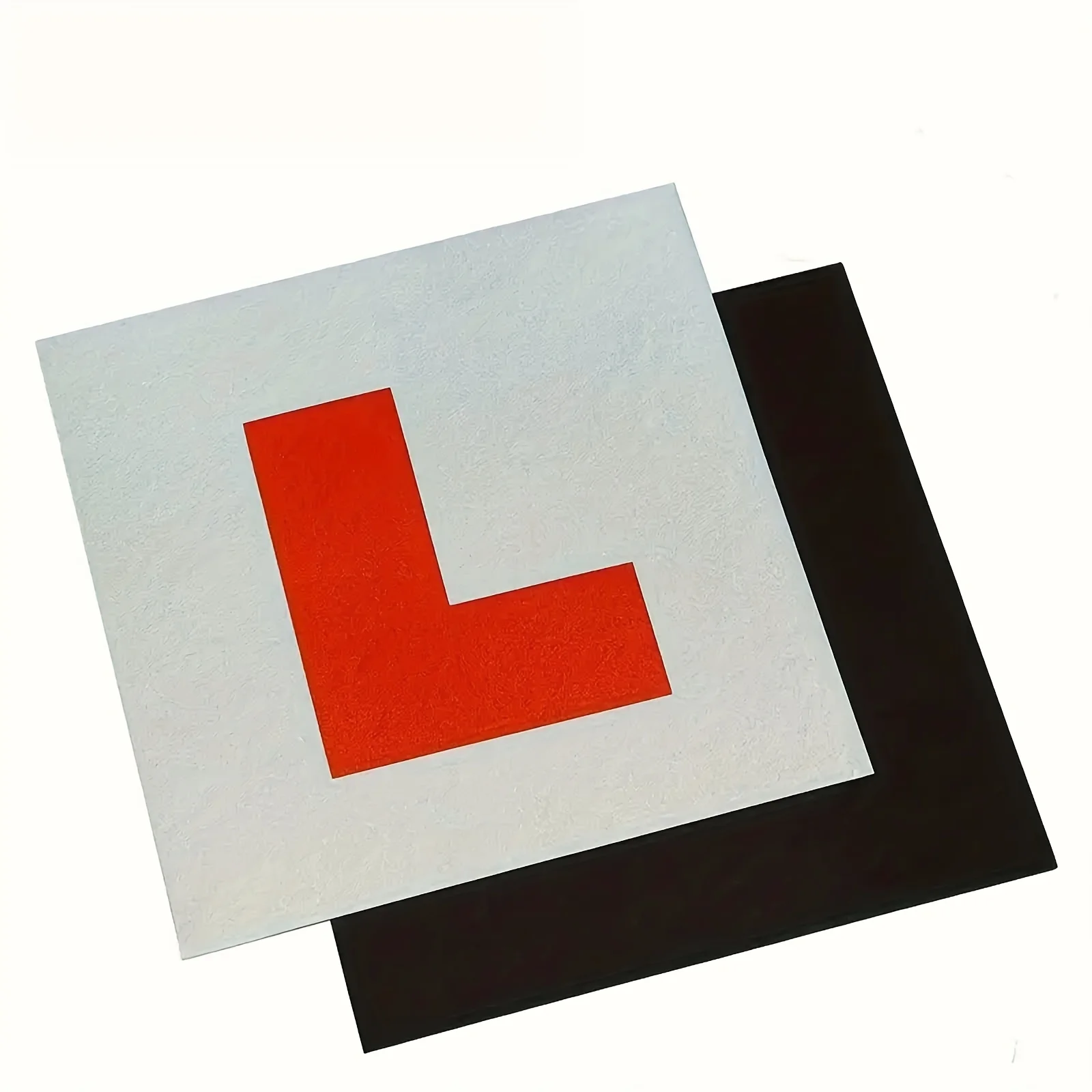 2pcs Magnetic L-Plate for New Drivers, Magnetic Plate, Durable & Visible - No Scratch on Vehicle Paint for UK Vehicles