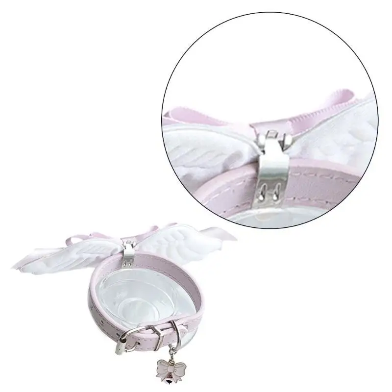 

652F Ribbon Bow Choker Necklace Punk Gothic Collar Necklace Maid Cosplay Costume