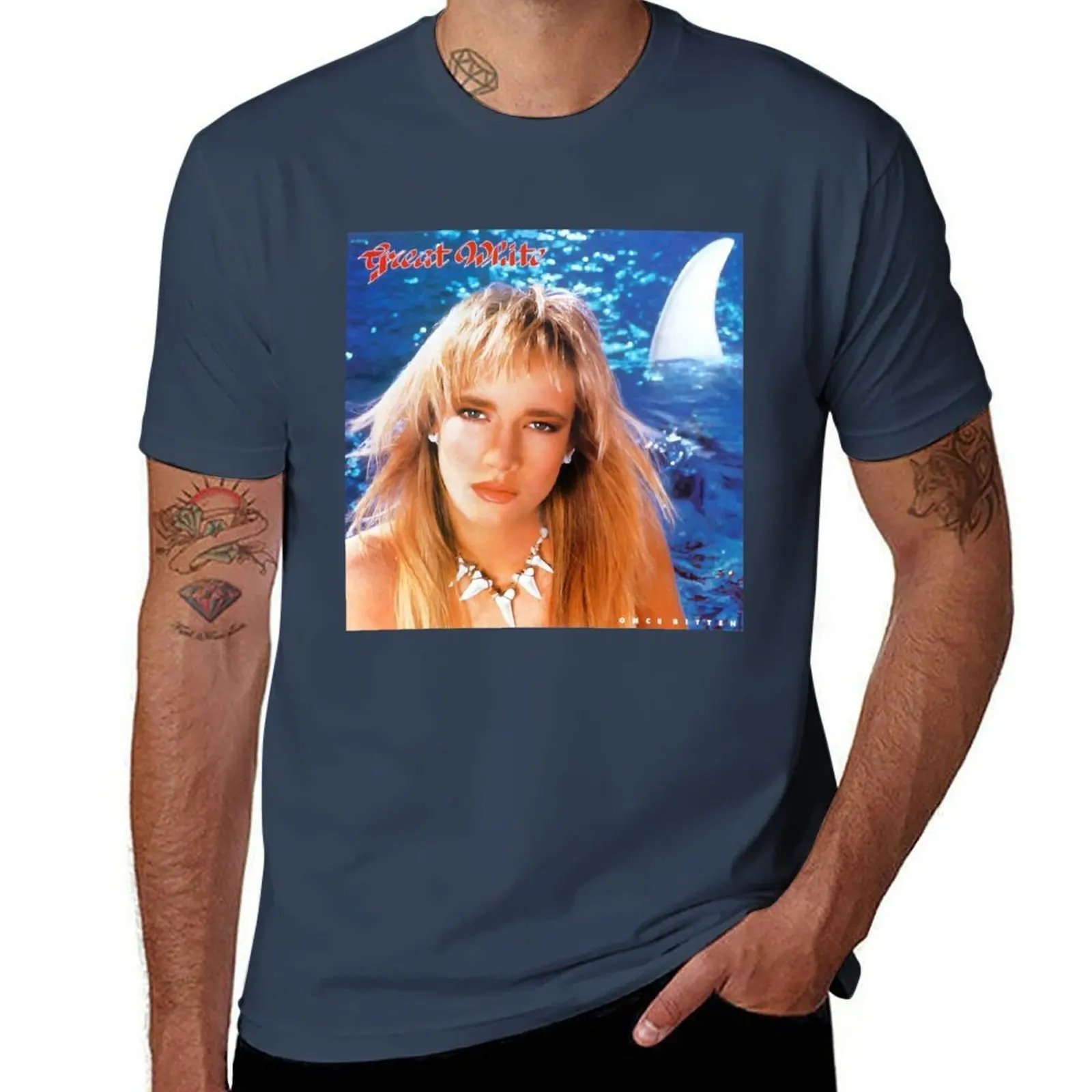 

Once bitten T-Shirt Basic All Season Solid T-Shirt
