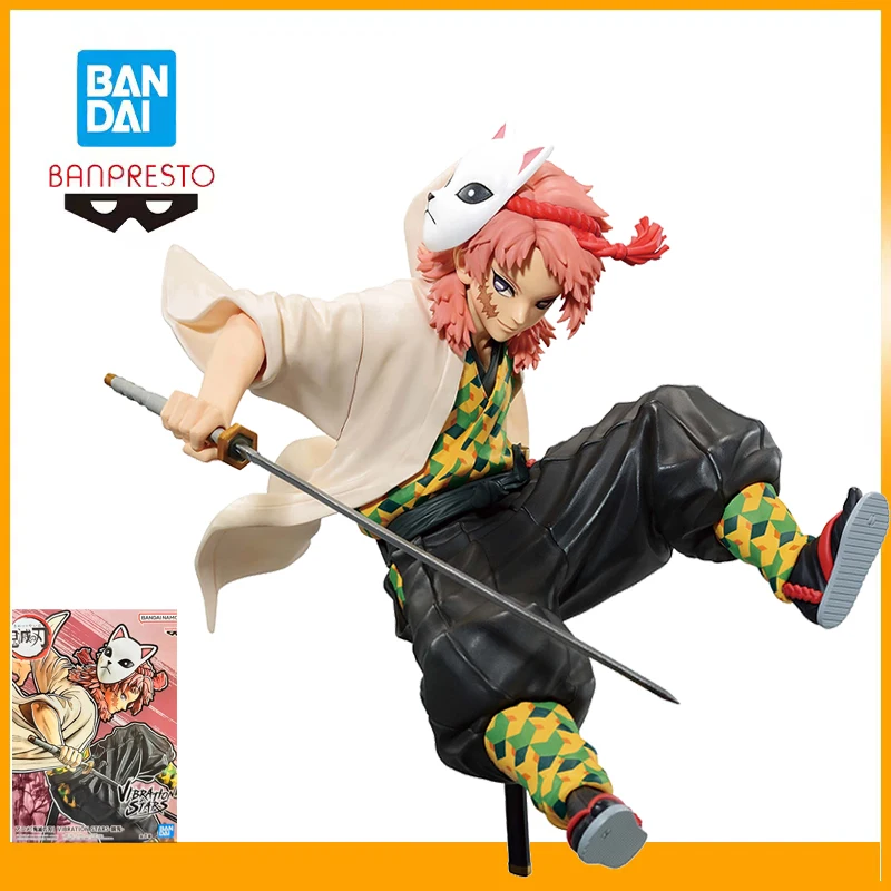 

В наличии оригинальные Bandai Banpresto Demon Slayer вибрационные звезды Сабито аниме фигурки режим боевая поза подарок на день рождения 13 см