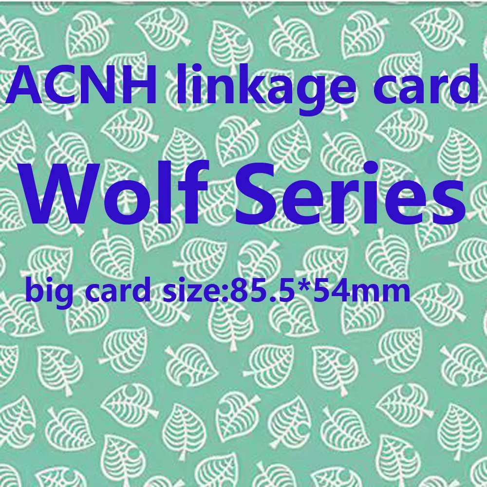 Carte NFC Audie Fang Wolf Series Animal Crossing (ACNH) pour 11 personnages, compatible avec Nintendo Switch