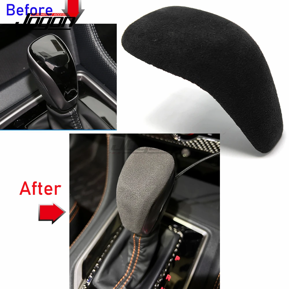 

Кожаный материал для Subaru Forester XV 2018-2023, ручка переключения передач в салоне автомобиля, крышка панели, отделка, Рычажные молдинги коробки передач