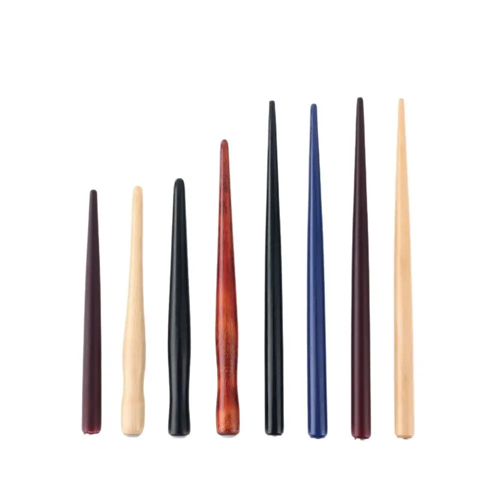 1pcs High Quality Wooden Rod Dip Pen Stainless Steel Tip Calligraphy Pen Signature Pen Office Business