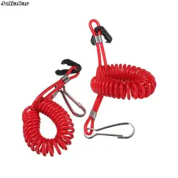 Interruptor de parada de Motor de barco rojo, cordón de seguridad para Yamaha Tohatsu, piezas de Motor fueraborda, 1 unidad