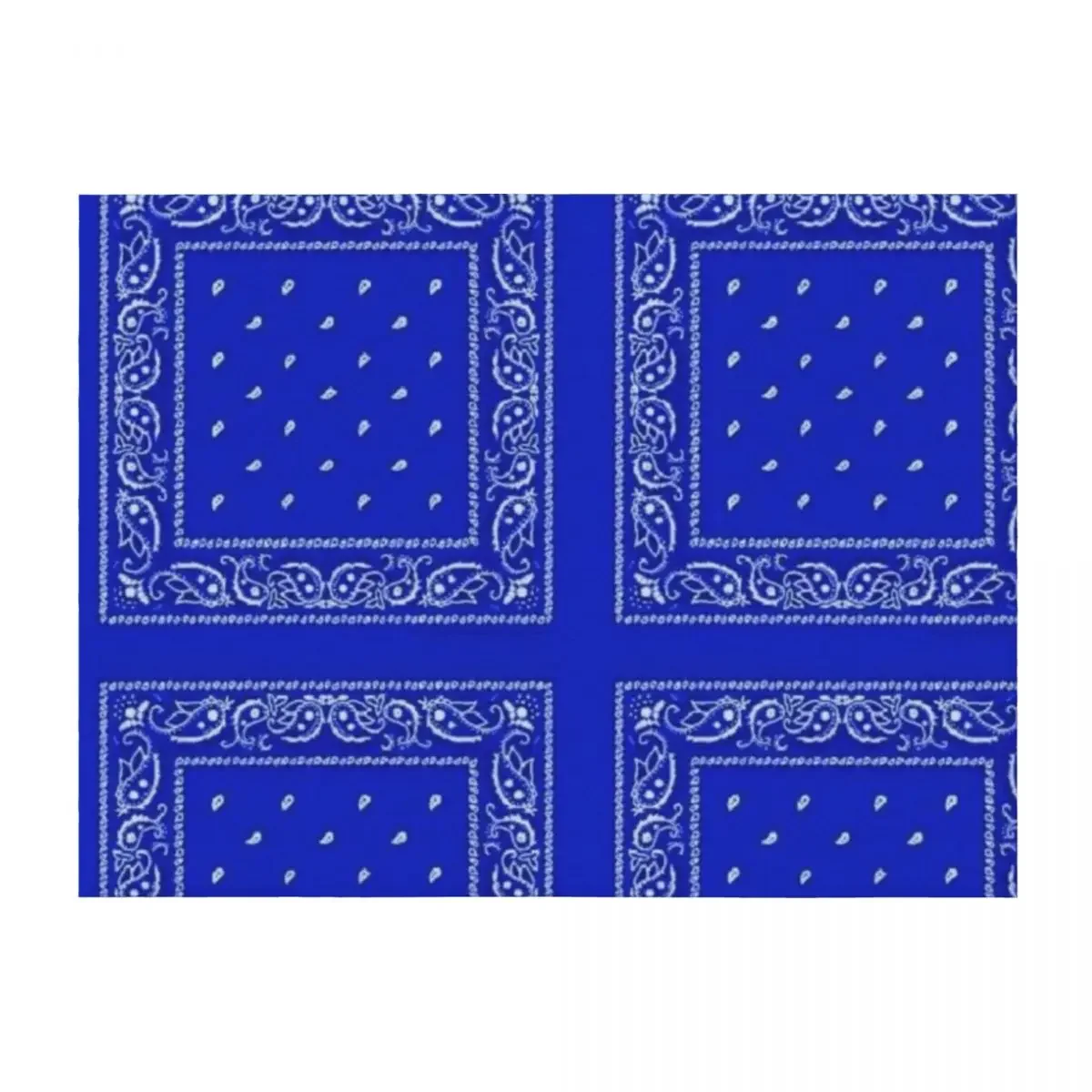 

Blue Bandana Throw Blanket Travel halloween Winter beds funny gift Blankets