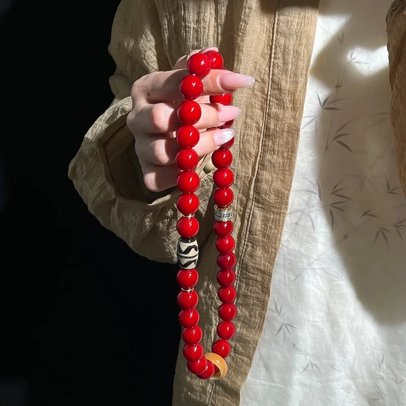 【 Grand Exhibition 】 Chinese Style Bodhi Hand String Ancient Method Immersion Double Circle Bracelet Holding Buddha Beads Female