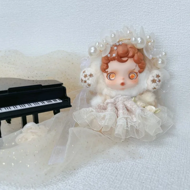 15cm Doll Clothes Bubble Light Yarn Doll Theater Plush SP Hanging Toy Salt Princess Skirt Replacement Outfit Doll Accessories