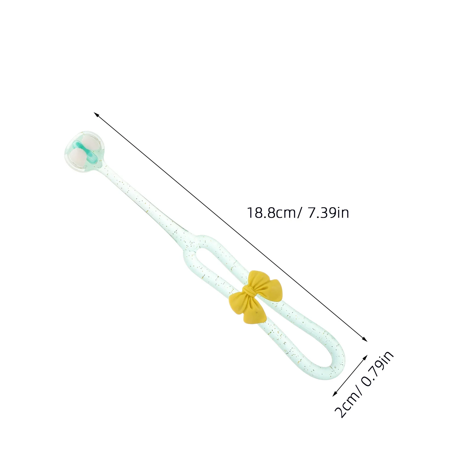 3 pezzi carino per bambini design bowknot pulizia su tre lati setole morbide set di spazzolini manuali per bambini adatti ai viaggi spazzolino da denti per giovani