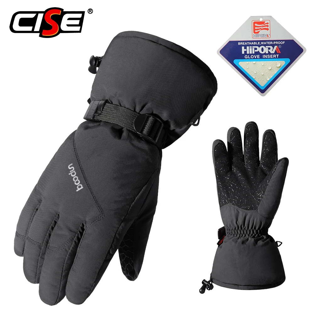 

Winter Thinsulate Motorcycle Full Finger Gloves Thermal Moto Snowmobile Motocross Motorbike Ski Riding Non-Slip Glove Men Women