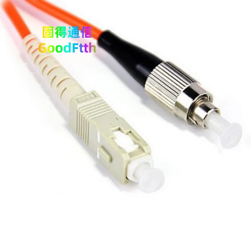 Cable de parche SC-FC multimodo 50/125 OM2 simple, 1m, 2m, 3m, 4m, 5m, 6m, 7m, 8m, 10m, 15m, GoodFtth