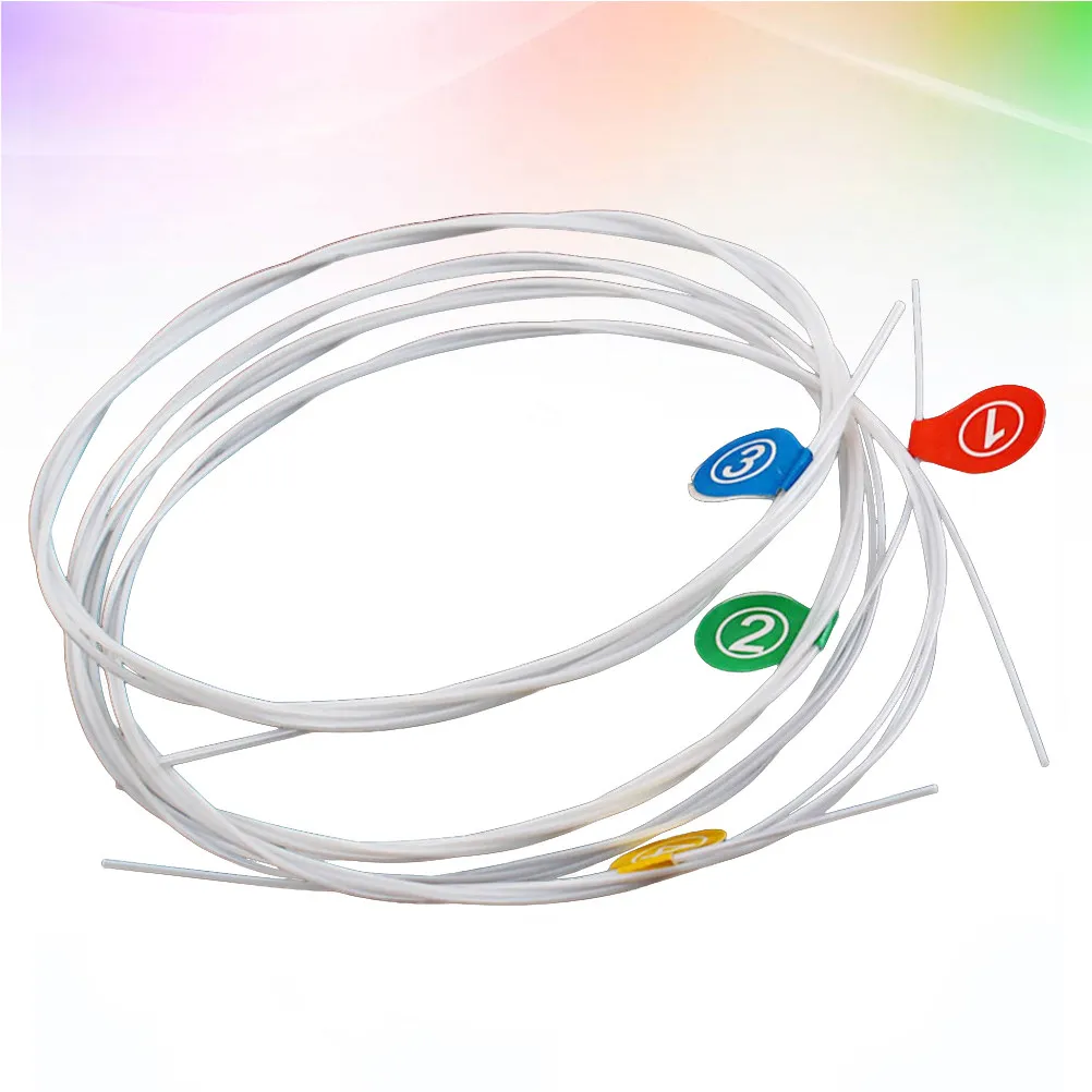 4Pcs Ukulele Strings Nylon A Set High Grade Material Bright Volume Sweet Timbre Guitar Parts Accessories White