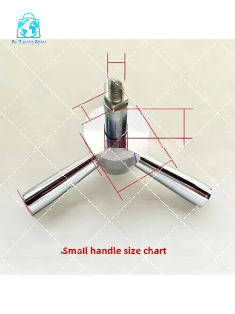 Triangular Metal Lock with Anti-Pry Handle, Heavy Duty Security Lock for Doors and Valuables Cabinet, Theft-Proof Design