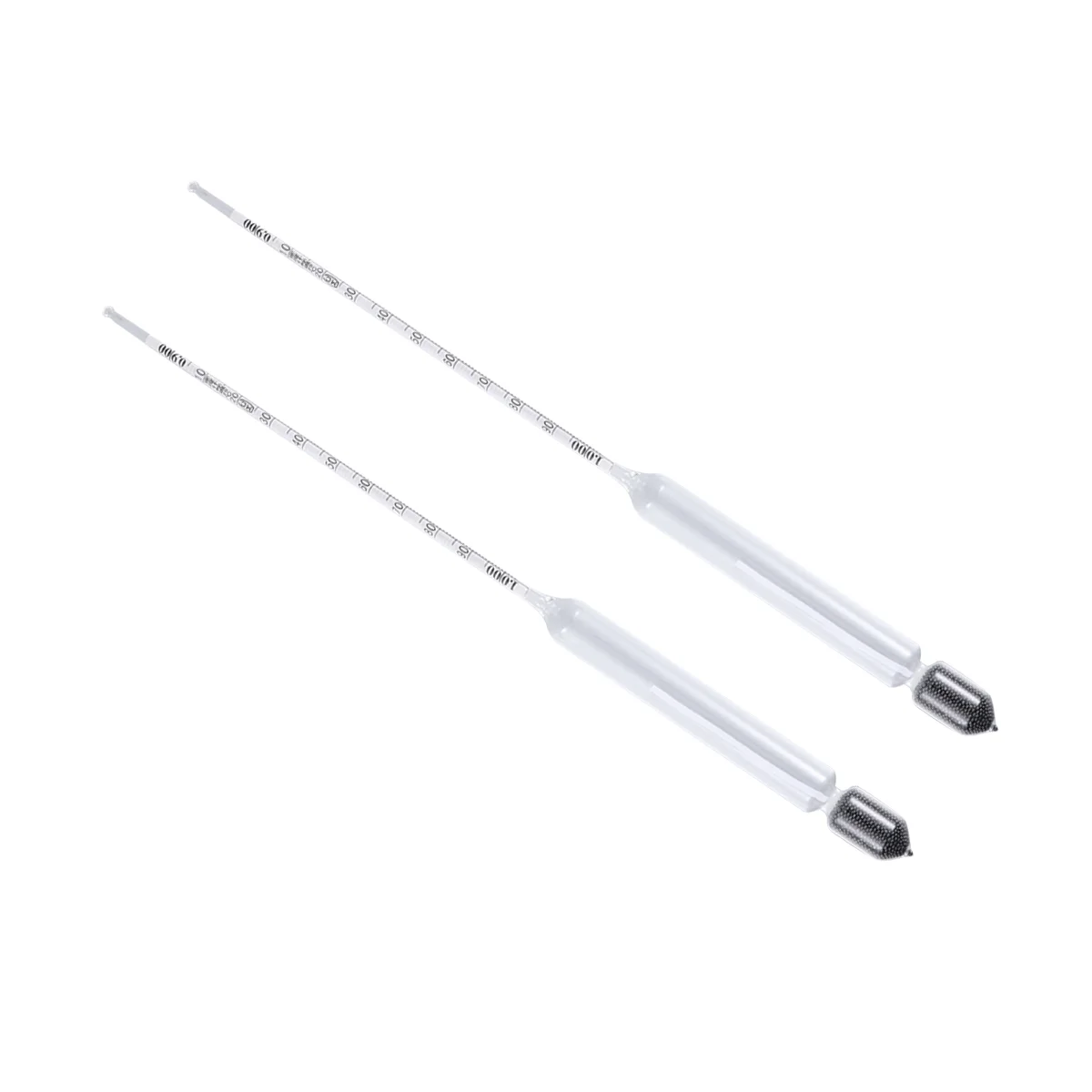 

2Pcs Hydrometer Glass Densitometer Glass Float Meter, Pram Meter Pram Meter Light Meter（09-10）