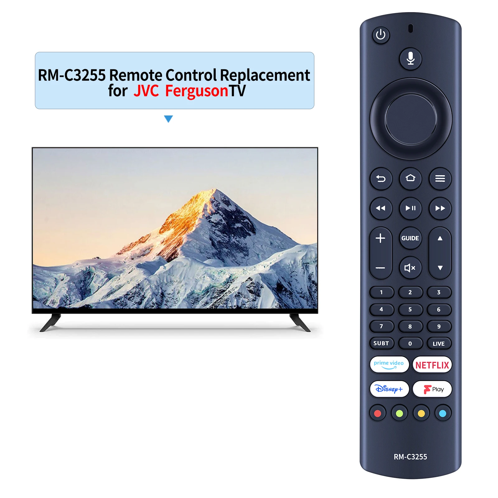 New Remote Control Fit For TOSHIBA CT-8565 UF3D Ferguson F4320AFR and JVC RM-C3255 and Xiaomi tv f2 voice