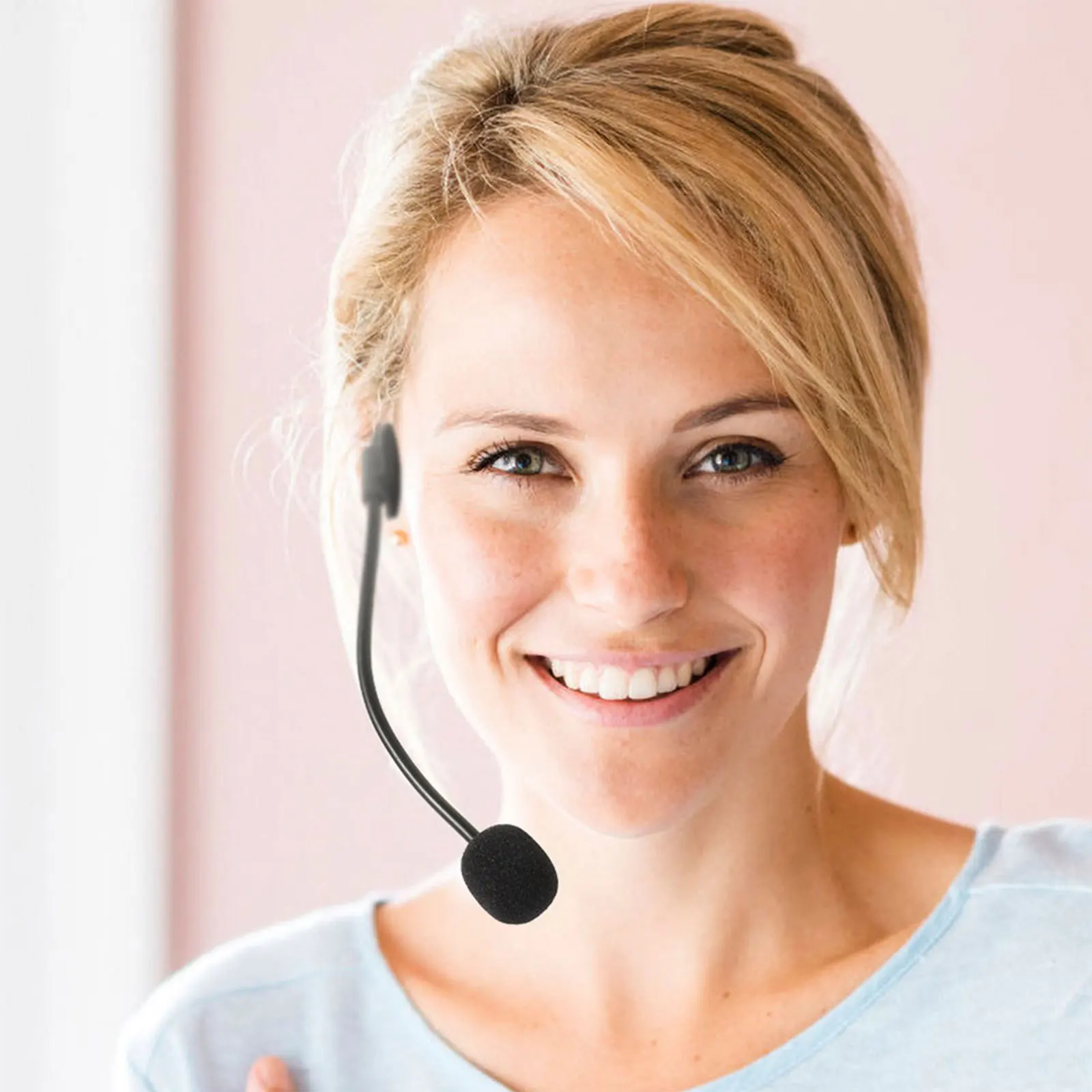 

3Pcs Fake Microphone Headset Prop Realistic Cosplay Costume Accessory Party Singing Mic Black Toy Headset Prop