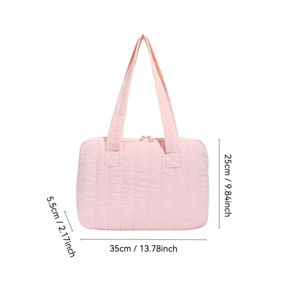 New 14inch Laptop Shoulder Bag Large Capacity Solid Color Tablet Sleeve Case Shockproof Multifunctional Laptop Handbag Travel