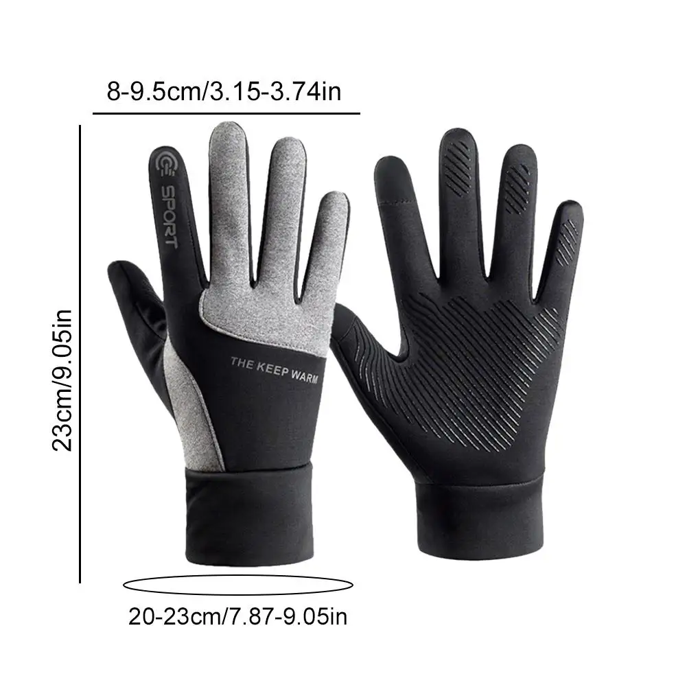 Winter Outdoor Sports Running Glove Warm Touch Screen Gym Fitness Full Finger Gloves For Men Women Sports Gloves