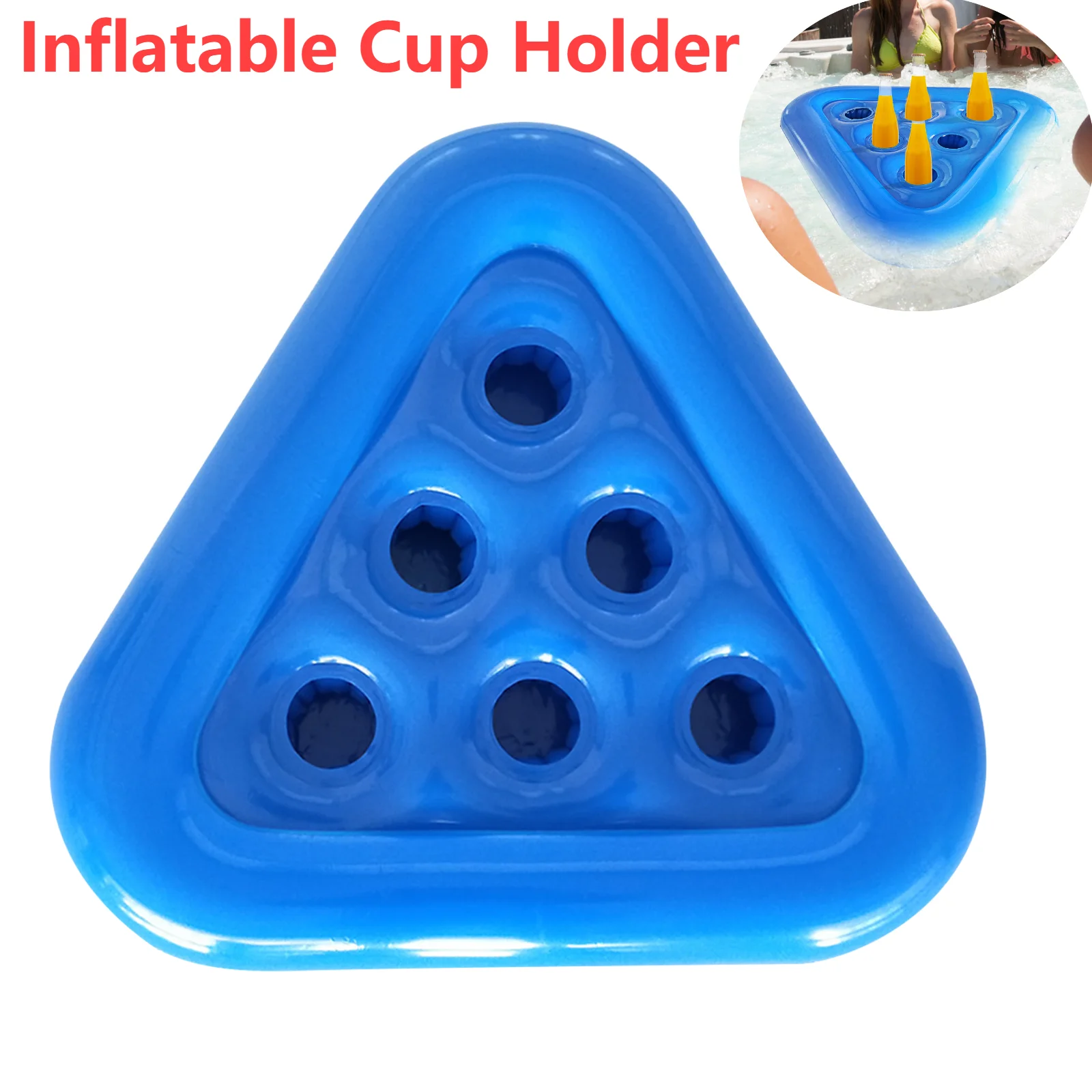 مثلث حمام سباحة تعويم البيرة الجدول شرب برودة نفخ كوستر الجدول بار صينية مرتبة هوائية المياه الغذاء حامل مشروبات
