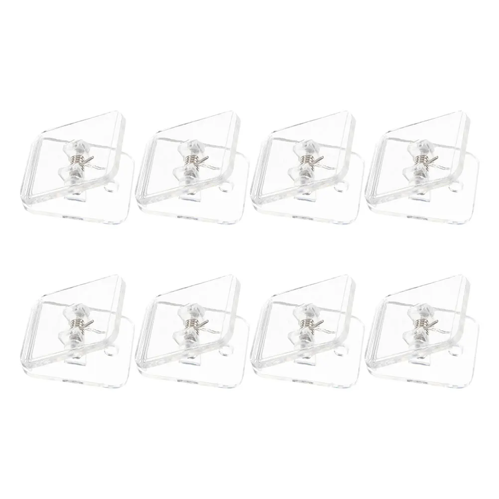 

8pcs Pee Pad Holder Wall Mounted Dog Training Supplies Transparent Nonslip Durable Clip for Puppy Potty Training Orange Pet