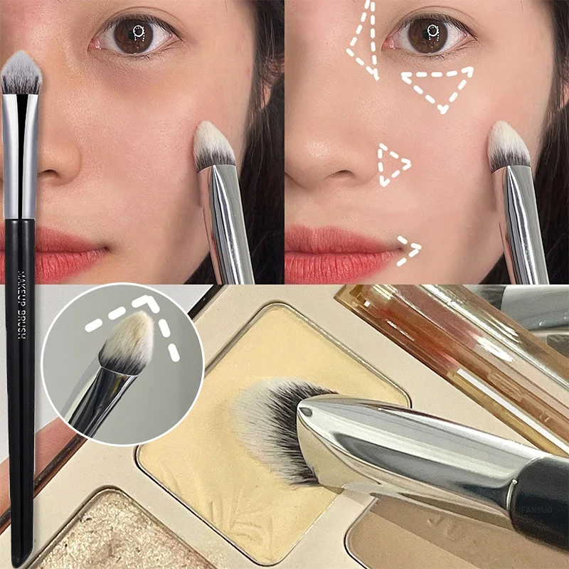 Concealer Makeup Brush Triangle Beveled Precision Soft Smudge Brushes Cover Acne Dark Circles Multi-Function Detail Makeup Tools
