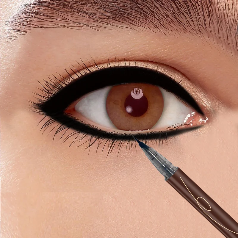 Stylo eyeliner ultra fin, extra fin, waterproof, professionnel, résistant à la sueur, crayon à sourcils liquide, avec Mak longue durée, 0.005mm, nouveau