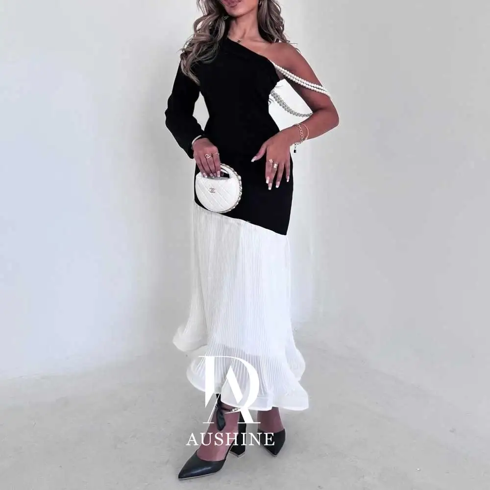 

Aushine Dress Luxury Birthday Evening Dress Ankel Length Full Sleeves Summer Elegant Wedding Party Gowns For Women Arab 2024Fu